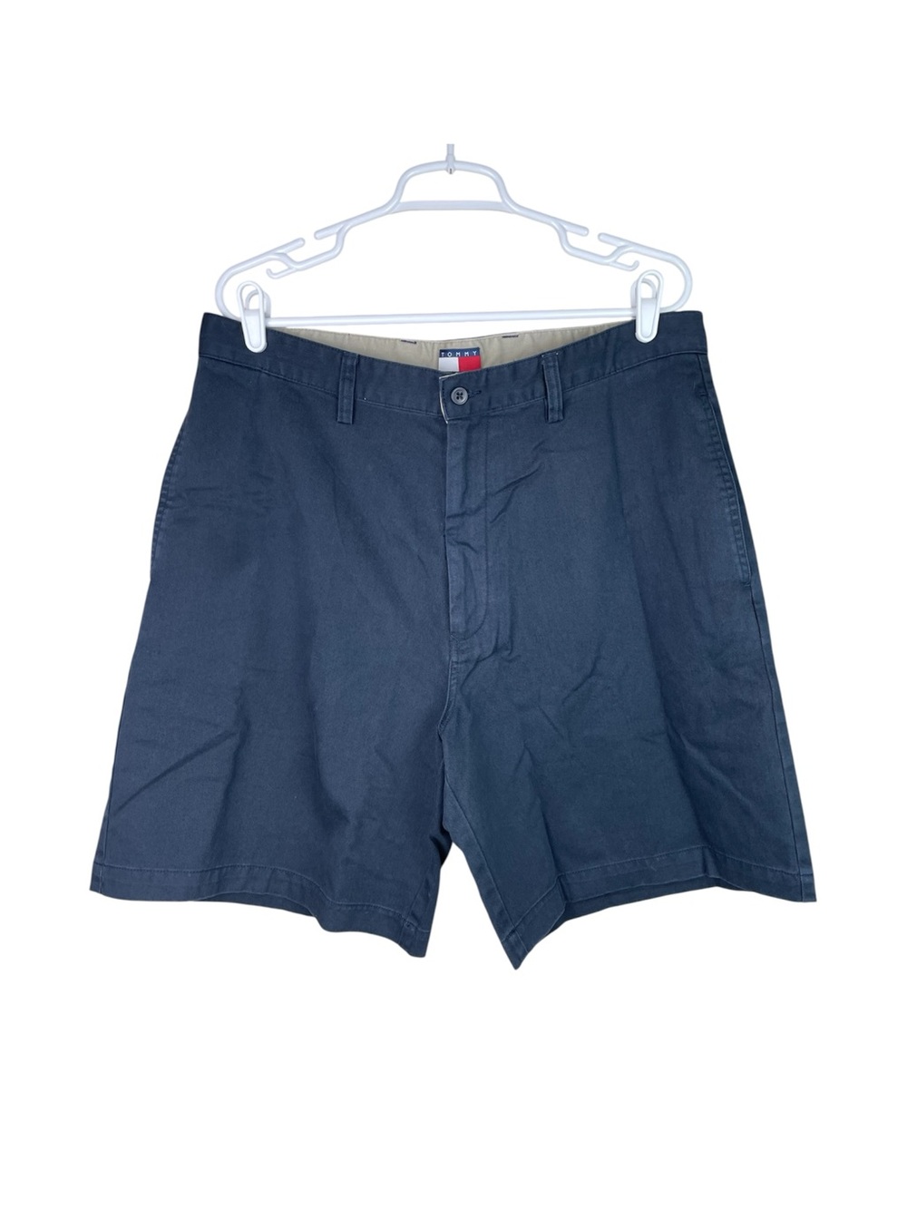 Tommy Hilfiger Vintage Navy Cotton Shorts Men’s Size 35 Tall